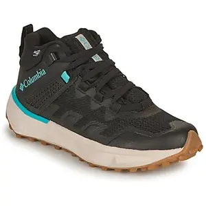 Columbia Bottes de randonnée imperméables pour femme Facet 75 Mid Outdry, Black X Bright Aqua, 39 EU pas cher