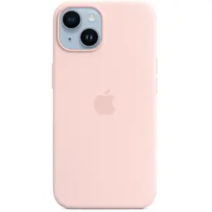 Apple Coque en silicone avec MagSafe pour Apple iPhone 14 Chalk Pink