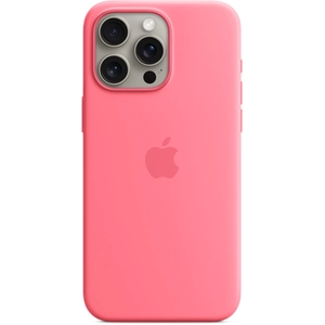Apple Coque en silicone avec MagSafe pour iPhone 15 Pro Max Rose pas cher