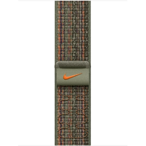 Apple Boucle Sport Nike Séquoia/Orange pour Apple Watch - Taille 41.mm pas cher