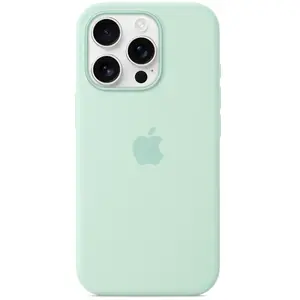 Apple Coque en silicone compatible MagSafe Aquamarine pour iPhone 16 ProVendu parfnac-be