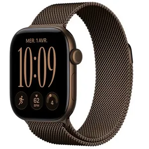 Apple Watch - Montre Connectée  46mm Bronze / Milanais Serie 12 M/L Ce...
