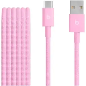Apple Beats - Câble Usb-A Vers Usb-C 1.5m Tisse Rose Neon pas cher