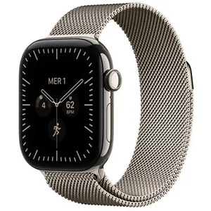 Apple Watch Series 12 GPS + Cellular 46 mm Boîtier en titane Naturel a... pas cher