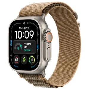 Apple Watch Ultra 4 GPS + Cellular 49 mm Boîtier en titane Naturel ave... pas cher