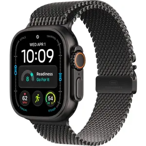 Apple Watch Ultra 4 Cellular 49 mm Noir Bracelet Milanais S MJAU4QF/A pas cher