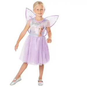 Comparateur de prix : RUBIE'S "Barbie Fee "Lilac kostuum met Vleugels voor kinderen maat 5-6 jaar