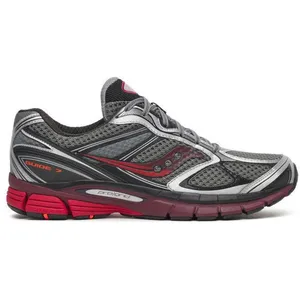 Baskets SAUCONY ProGrid Guide 7 Noires et Rouges pas cher