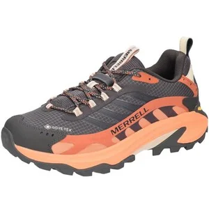 Merrell Moab Speed 2 GTX donkergrijs met oranje heren sneakers - Beluga