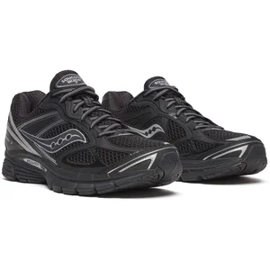 Baskets Saucony ProGrid Guide 7 Black Silver   Amorti dynamique et stabilité pour vos runs pas cher