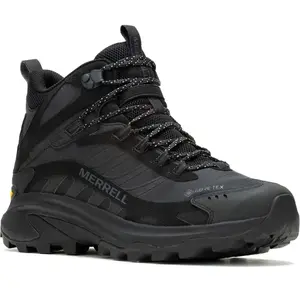 Merrell, Hommes, Chaussures de randonnée, Moab Speed 2 Mid GTX (44.5), Noir pas cher