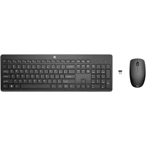 Kit souris + clavier sans fil HP 230 - Noir - Allemand QWERTZ pas cher