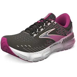 Brooks Glycérine Gts 20 Femme Chaussure de course Chaussures de gymnastique, Lin noir fuchsia, 38 EU pas cher