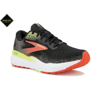 Brooks Homme Ghost 16 GTX Sneaker, 42 EU, Black Mandarin Red Green, 42... pas cher