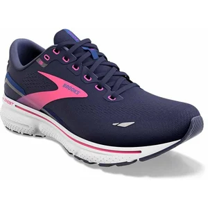 Brooks Ghost 15 Femme Baskets Course à pied, Peacoat Blue Pink, 41 EU pas cher