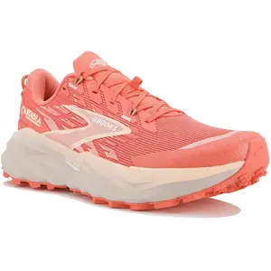 Chaussures Brooks Cascadia 19 Orange Beige SS26 Femme pas cher