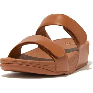 Sandales - FITFLOP - Lulu - Cuir - Marron - Talon plat 2cm - Femme pas cher