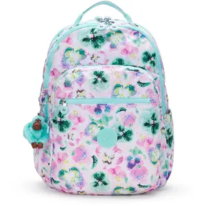 Kipling Seoul Lap 15" Rugzak Aqua Blossom pas cher