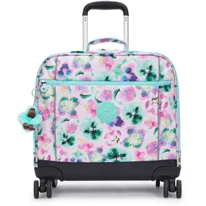 Kipling Bagage À Main New Storia Aqua Blossom Imprimé Grand Femme 100% Recycled Polyester pas cher