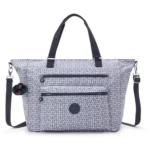 Kipling Sac Marin Isaac Groovy Vines Blanc Grand Femme 100% Recycled P... pas cher