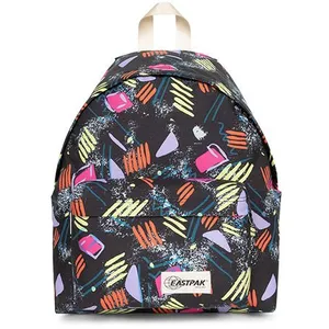 1276 Sac à dos - Eastpak - Padded Pak'r - Rétro - Noir - Imprimé vintage coloré pas cher