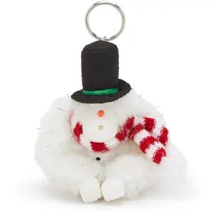 Kipling Singe/porte Clé Snowman Monkey Snowman White Blanc Petit Femme 72% Acrylic, 28% Polyester pas cher