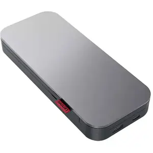 Lenovo Go (20000 mAh, 65 W, 74 Wh), Chargeur de secours, Gris pas cher