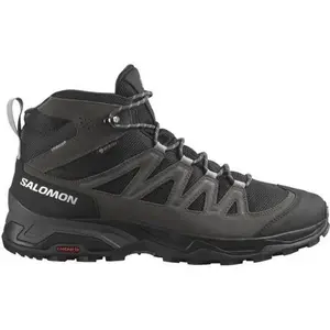 Salomon Chaussures X Ward Leather Mid Gtx - 471817 Gris - 47 1/3 pas cher