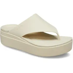 Crocs Tongs Brooklyn pour femme, os, 41/42 EU pas cher