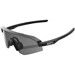 100%, Unisexe, Lunettes de sport, Slendale XS (Noir mat, Lentille fumé), Noir pas cher