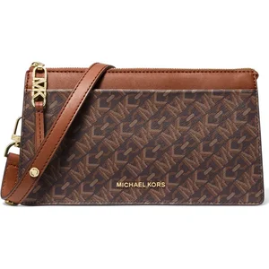 Michael Kors Cross Body Bag In Brown Logo Print Size: OS | Cross Body ... pas cher
