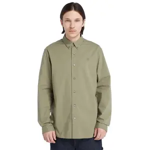 Timberland Chemise à Manches Longues Solid Poplin pas cher