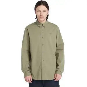 Timberland Chemise à Manches Longues Solid Poplin pas cher