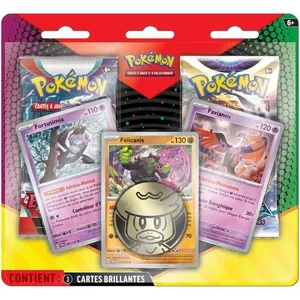 Asmodee Pokemon Cartes à collectionner Pokémon Pack 2 boosters et 3 Cartes pas cher