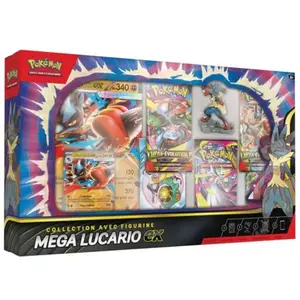 Pokemon Pokémon Coffret Collection avec Figurine Méga-Lucario ex pas cher