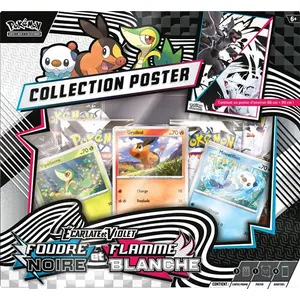 Asmodee Collection Poster Pokémon Unys - Foudre Noire et Flamme Blanche pas cher