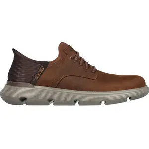 Skechers Skechers Slip-Ins Garza Pour Hommes - Baskets En Cuir Marron Foncé - 42 pas cher