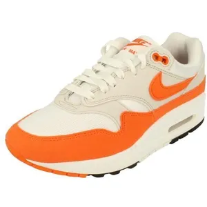 Baskets - Nike - Air Max 1 - Femme - Blanc - Orange - Respirantes pas cher
