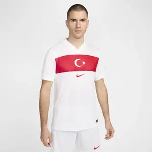 Nike Türkiye 2024/25 Stadium Home Shirt - Voetbalshirt - SXL- White/Sport Red / Wit Rood - Dri-FIT - Supportersshirt pas cher