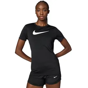 Nike T-shirt Training Essential Swoosh Femme - Black, Black XS pas cher