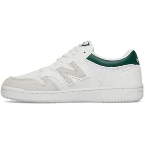 Basket New Balance BB480 - Réf. BB480-LKD - Cuir - Blanc - Lacets - Co... pas cher