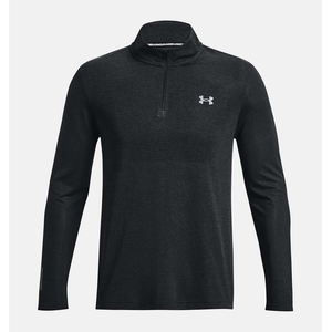 Under Armour Long-Sleeves UA SEAMLESS STRIDE 1/4 ZIP - Black, Black S
