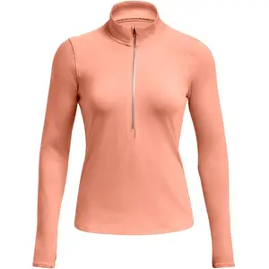 Under Armour Qualifier Run Half Rits Lange Mouw T-shirt Oranje M Vrouw pas cher