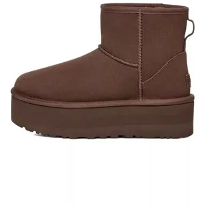 Bottes Classic Mini à Plateforme Marron - UGG - Homme - Burnt cedar pas cher