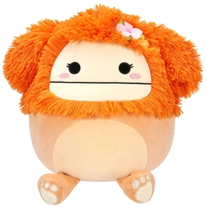 Squishmallows Peluche Light Orange Bigfoot With Flower Pin Shasta 30 pas cher