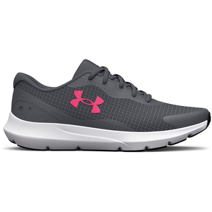 Under Armour UA W Surge 3, Basket Femme, Pitch Gray White Cerise, 39 EU pas cher