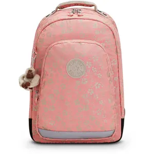 Kipling Sac À Dos Class Room Sweet Metfloral Rose Grand Femme 100% Polyamide pas cher