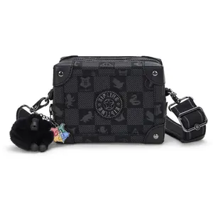 Kipling Sac Bandoulière Hasana Magical Black Imprimé Petit Femme 100% Polyamide pas cher