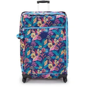 Kipling Bagages À Roulettes Darcey L Exotic Leaves Imprimé Grand Femme 100% Recycled Polyester pas cher