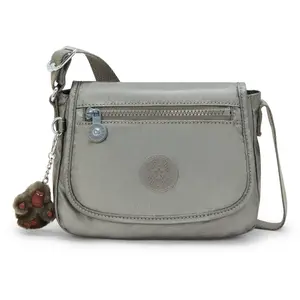 Kipling Sac Bandoulière Sabian U Moon Grey Metallic Vert Petit Femme 1... pas cher